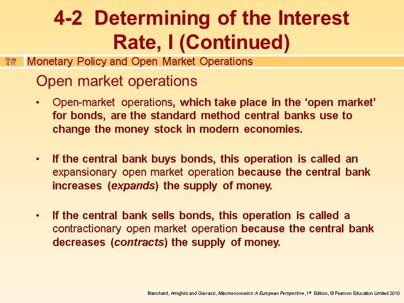 Monetary Policy and Open Market Operations Open-market operations, which take place in the ‘open